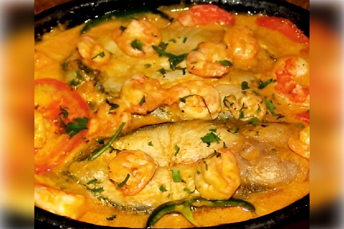Mar e Coco Peixe com Camarão ao Molho Cremoso
